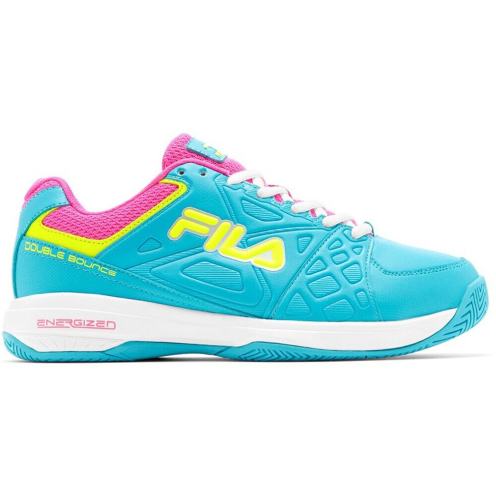Fila Double Bounce 3 5PM00606-424 Women's Blue White Pickleball Shoes UWU930